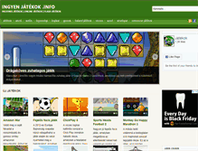 Tablet Screenshot of ingyenjatekok.info